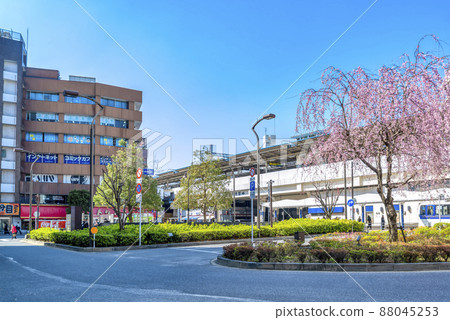 Tokyo cityscape Koenji station 88045253