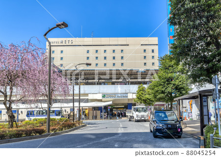 Tokyo cityscape Koenji station 88045254