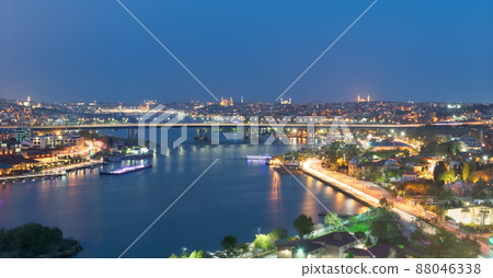 Istanbul city view from Pierre Loti Teleferik station, Eyup District, Istanbul, Turkey Istanbul city view from Pierre Loti Teleferik station, Eyup District, Istanbul, Turkey 88046338