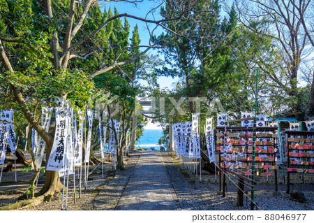 愛知縣南知多町的羽頭神社境內 愛知縣南知多町的羽頭神社境內 88046977