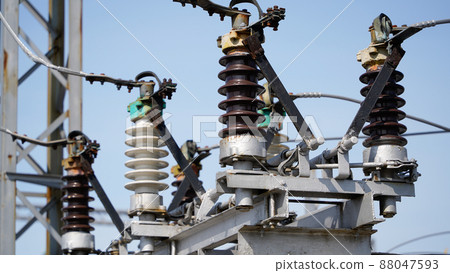 Electrical substation - electrical installation. Electrical substation - electrical installation. 88047593