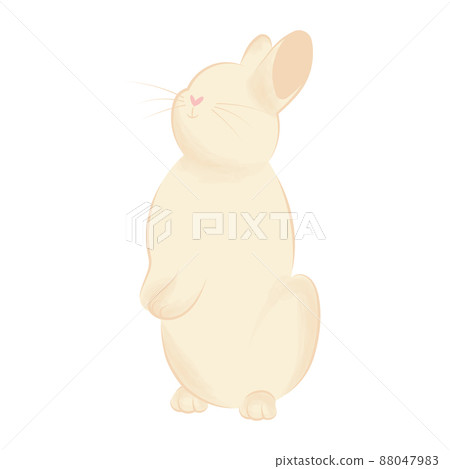 Isolated cute easter bunny animal Vector - Stock Illustration [88047983 ...