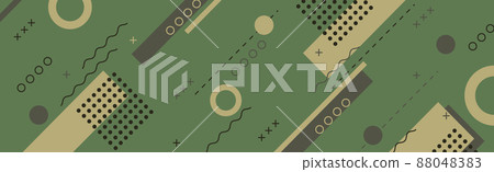 Abstract background khaki different geometric shapes - Vector Abstract background khaki different geometric shapes - Vector 88048383