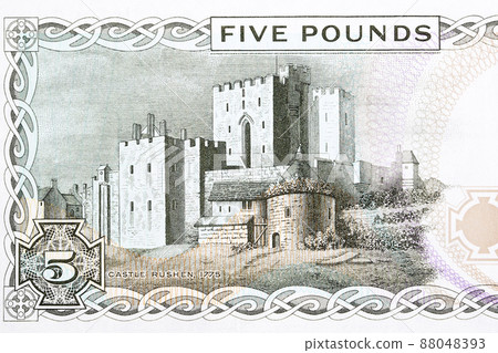 Castle Rushen from Isle of Man money Castle Rushen from Isle of Man money 88048393