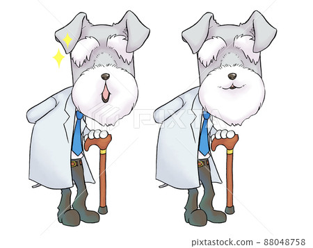 Dr. Schnauzer series (whole body. Impressed and smiling) Dr. Schnauzer series (whole body. Impressed and smiling) 88048758