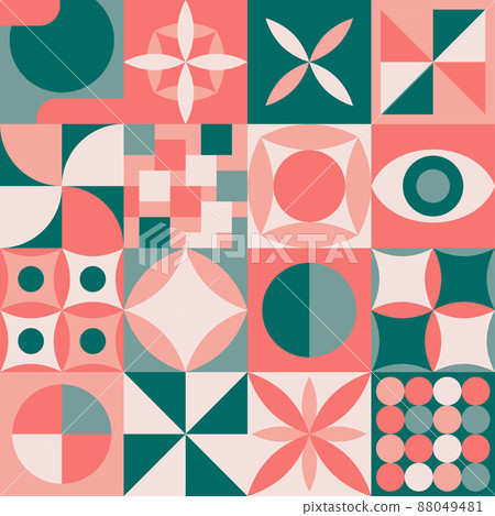 Abstract geometric shapes seamless pattern Abstract geometric shapes seamless pattern 88049481