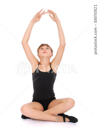 Young girl making yoga exercises Young girl making yoga exercises 88050821