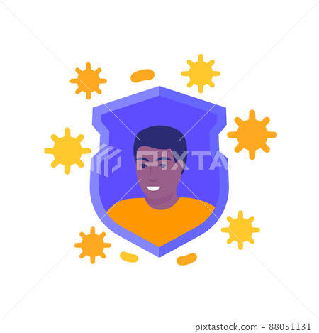 immune system, strong immunity and health, vector 88051131