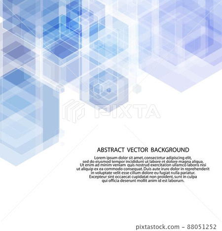 hexagon blue background. layout for advertising. eps 10 88051252