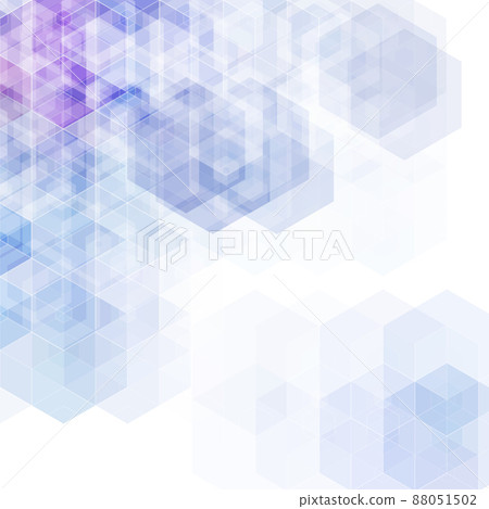 Vector geometric background with blue hexagons. eps 10 Vector geometric background with blue hexagons. eps 10 88051502