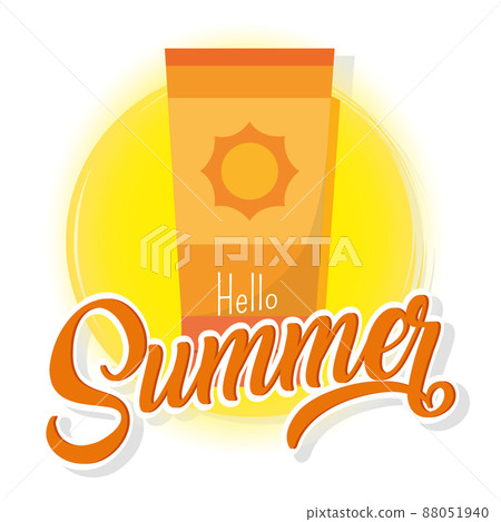 Poster Summer sun vector illustration Poster Summer sun vector illustration 88051940