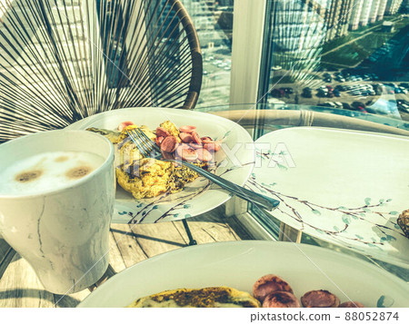 Breakfast in the cafe 88052874