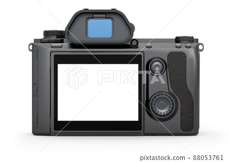 Concept of nonexistent DSLR camera isolated on a white background. 88053761