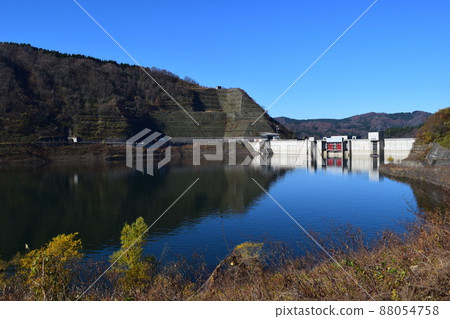 Selected 100 Dam Lakes of Kangawa River Dam 88054758