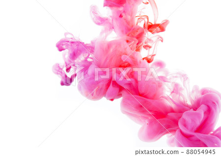 在水下蔓延的五顏六色的顏料 88054945