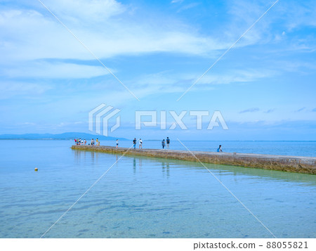 竹富島的西碼頭 竹富島的西碼頭 88055821
