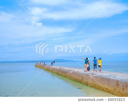 West pier of Taketomi-jima 88055823