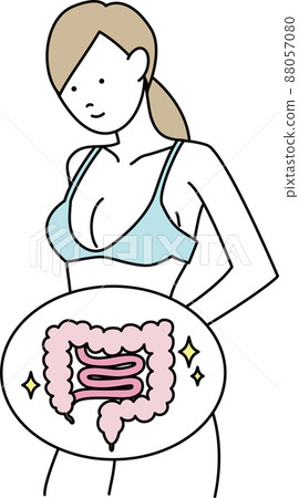 Illustration of intestine 88057080
