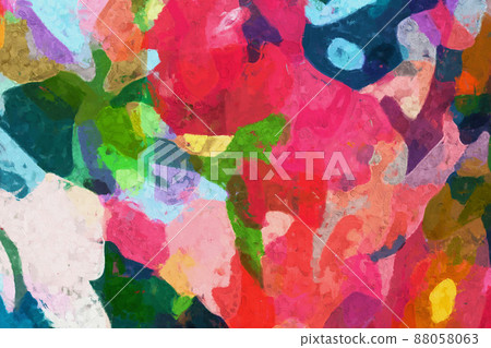 Abstract colorful oil painting texture Abstract colorful oil painting texture 88058063