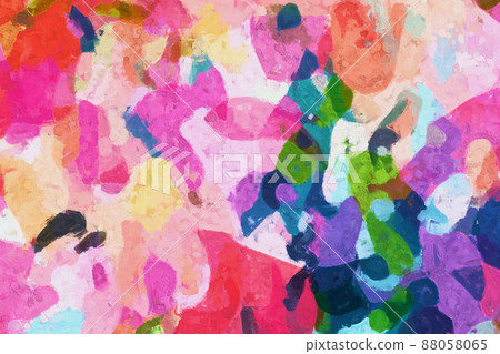 Abstract colorful oil painting texture Abstract colorful oil painting texture 88058065