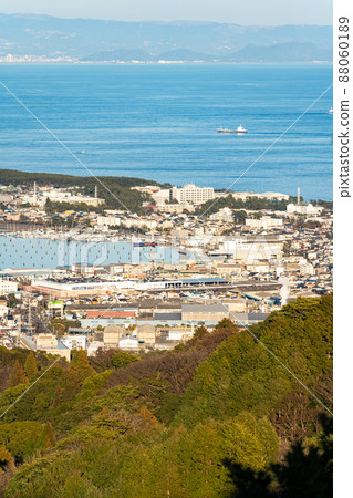[Shizuoka Prefecture] Nihondaira, Mt. Fuji, Shimizu cityscape 88060189