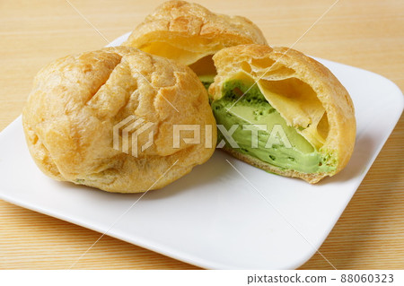 matcha cream puff matcha cream puff 88060323