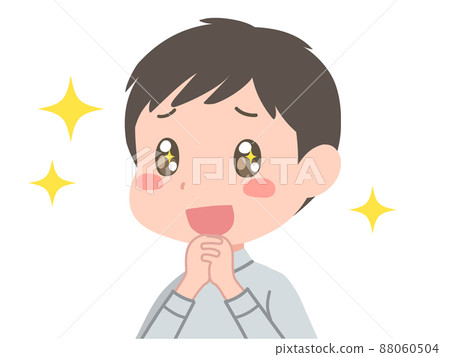 Illustration of a young man with a happy smile Illustration of a young man with a happy smile 88060504