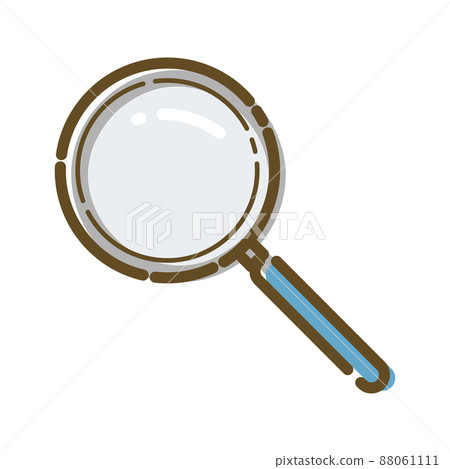 Simple icon of magnifying glass Simple icon of magnifying glass 88061111