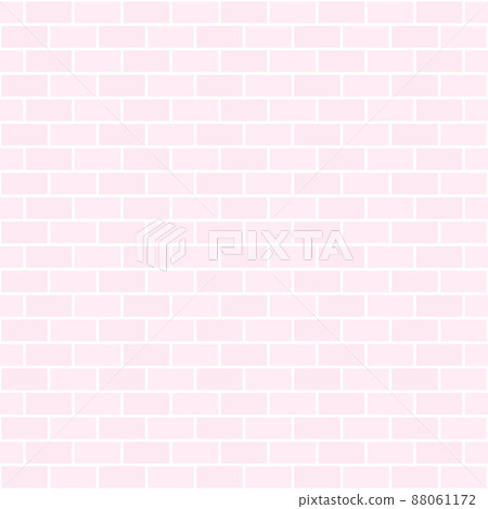 Seamless background pattern with cute pink brick pattern 88061172