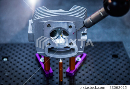 Close up automatic coordinate measurement machine (CMM) for inspection high precision part during working 88062015