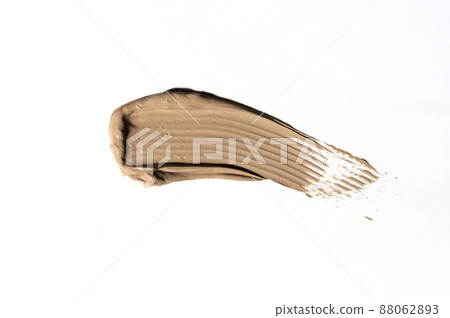 Creamy foundation smeared on white background. Isolated. Beauty and fashion conception. 88062893