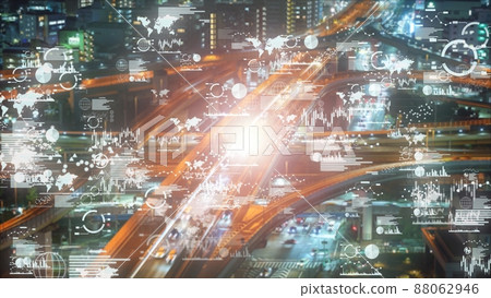 Logistic technology concept Logistic technology concept 88062946