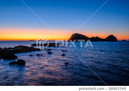 Seaside evening landscape Seaside evening landscape 88063549