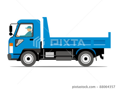 自卸車，側角，插圖 88064357
