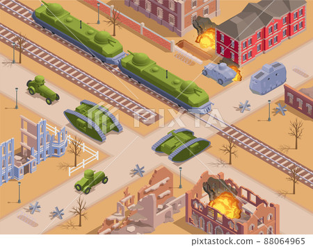 WWI Military Vehicles Composition 88064965