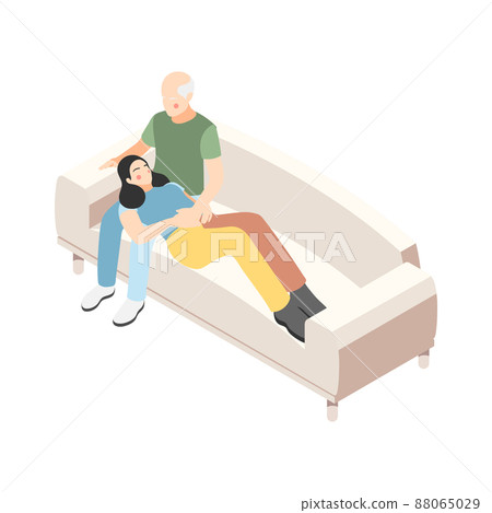 Loving Couple Sofa Composition 88065029