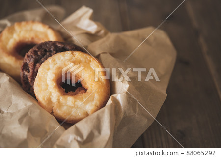 Handmade donut image material for snacks Handmade donut image material for snacks 88065292