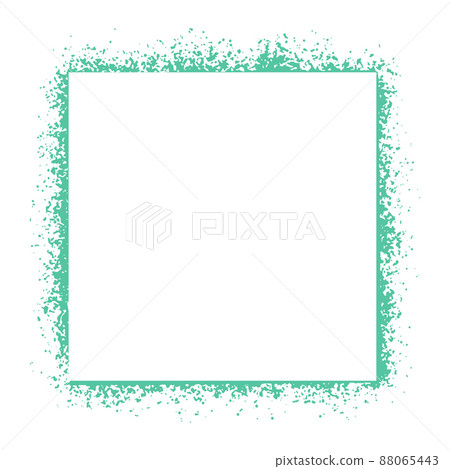 Square green paint splatter frame isolated vector illustration Square green paint splatter frame isolated vector illustration 88065443