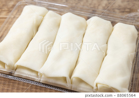 Spring rolls before baking Spring rolls before baking 88065564
