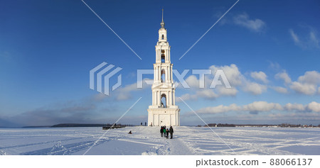 Bell tower of St. Nicholas Cathedral. Kalyazin. Tver region. Russia Bell tower of St. Nicholas Cathedral. Kalyazin. Tver region. Russia 88066137