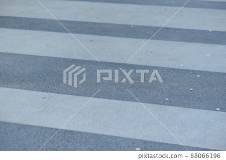 Crosswalk, concrete road, gray floor 88066196