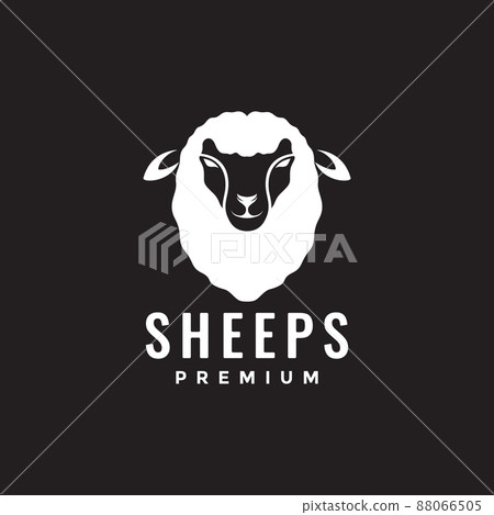 modern white sheep logo design, vector graphic symbol icon illustration creative idea 88066505
