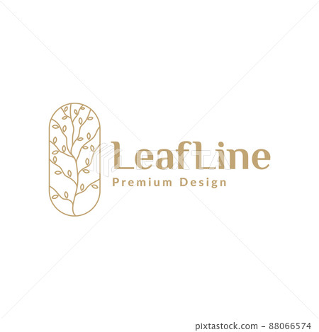 art line leaf plant hipster logo design, vector graphic symbol icon illustration creative idea art line leaf plant hipster logo design, vector graphic symbol icon illustration creative idea 88066574