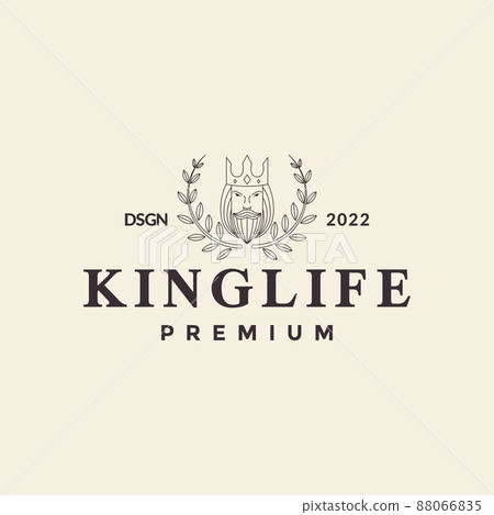 face old man king with leaf logo design, vector graphic symbol icon illustration creative idea face old man king with leaf logo design, vector graphic symbol icon illustration creative idea 88066835