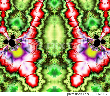 Computer generated abstract colorful fractal artwork 88067037