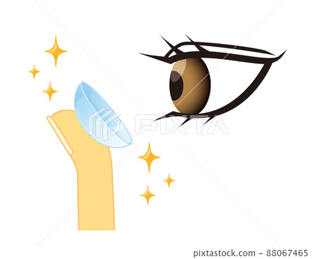 Vector illustration with contact lenses 88067465