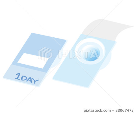 Contact lens vector illustration Contact lens vector illustration 88067472