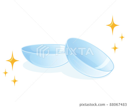 Contact lens vector illustration Contact lens vector illustration 88067483