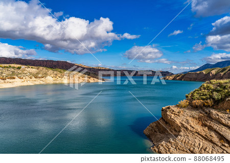 Embalse de Negratin reservoir lake in Sierra Nevada National Park in Spain 88068495