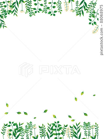 斯堪的納維亞風格綠色植物框架(垂直) 斯堪的納維亞風格綠色植物框架(垂直) 88068975